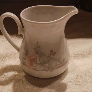 VINTAGE BAVARIA-Elegant Floral Ceramic Pitcher